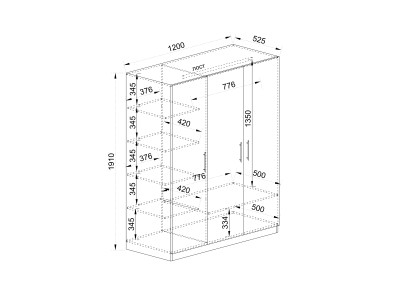 ОРМАР ТРИО 120 СОНОМА - СИТИ 1002