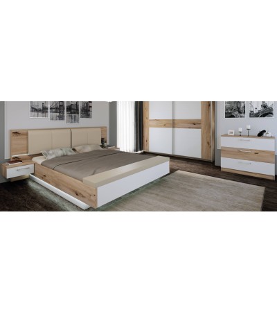 ЛЕЖАЈ РОНДИНО СО ДВЕ КАСЕТКИ И ТОАЛЕТНА