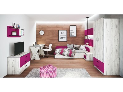 ДЕТСКА СОБА ЈУПИ МАГЕНТА - СИТИ 5025