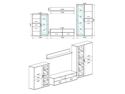 КОМОДА МОСКВА - СИТИ 6050