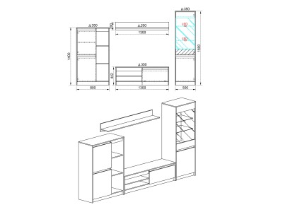 КОМОДА БЕЛГРАД - СИТИ 6053