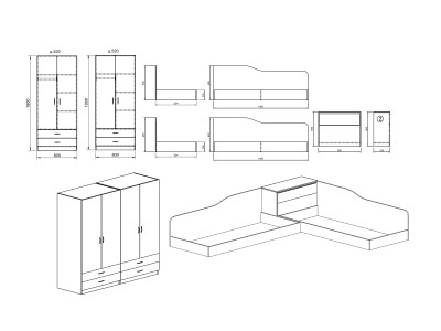 ДЕТСКА СОБА АНГЛ СОНОМА - СИТИ 7064