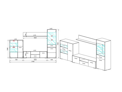 КОМОДА ВИГО - СИТИ 6060