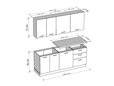 КУЈНА БЛОК ЕМА 2 М