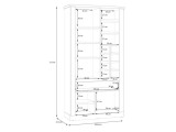 ВИТРИНА ДУРО ГОЛЕМА 109Х212