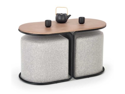 КЛУБ МАСА СО ТАБУРЕТКИ ПАМПА