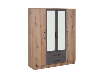 ЧЕТВОРОКРИЛЕН ОРМАР ИВА 4К2ФО СО ОГЛЕДАЛО 163 АРТИСАН/СИВА