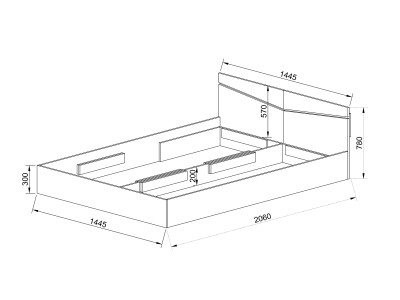 ЛЕЖАЈ БЕЛС 140Х200 СЈАЈ - СИТИ 2010