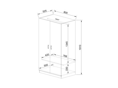ОРМАР ДУО СИМПЛ 80 СЈАЈ - СИТИ 1001