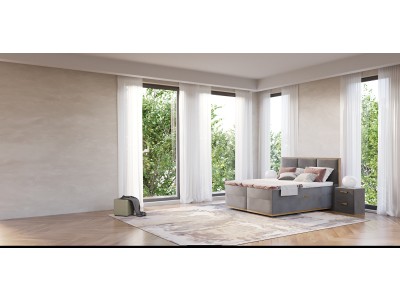 ЛЕЖАЈ МАГНУМ ФРАНЦУСКИ 160Х200 СИВ