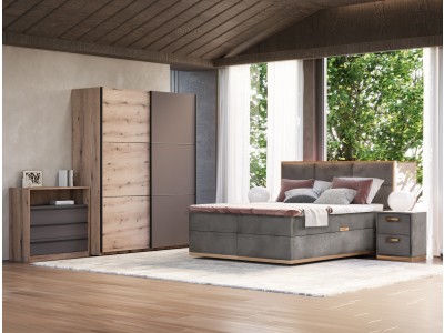 ЛЕЖАЈ МАГНУМ ФРАНЦУСКИ 180Х200 СИВА