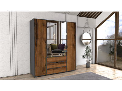 ОРМАР ДЕНИ 180 см АНТРАЦИТ