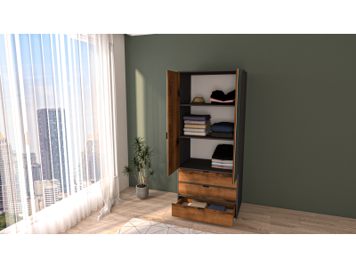 ОРМАР ДЕНИ 90 см АНТРАЦИТ