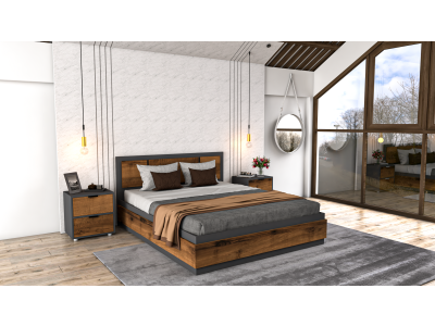 ЛЕЖАЈ ДЕНИ СО ДВЕ КАСЕТКИ АНТРАЦИТ