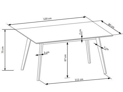 ТРПЕЗАРИСКИ СЕТ КОРДОБА МАСА + 4 СТОЛА