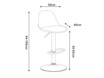 БАРСКИ СТОЛ ЏЕРИ СИВА