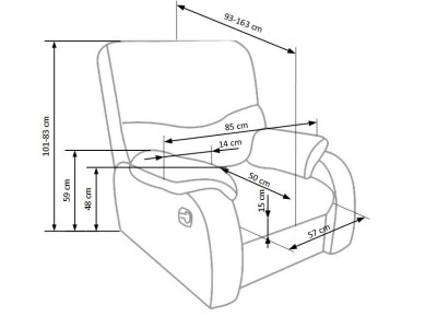 ФОТЕЛЈА РЕЛАКС ЏЕФ ЦРНА