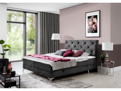 БОКСПРИНГ АДЕЛ 140 СИВА