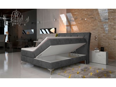 БОКСПРИНГ АДЕЛ 140 СИВА