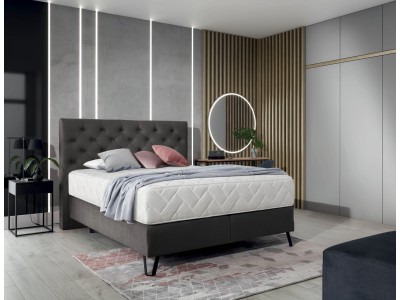 БОКСПРИНГ КОРТИНА 160 СИВА