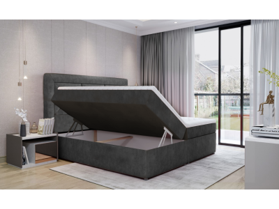 БОКСПРИНГ ИДРИС 160 СИВА