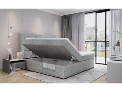 БОКСПРИНГ ИДРИС 140 СВЕТЛО СИВА