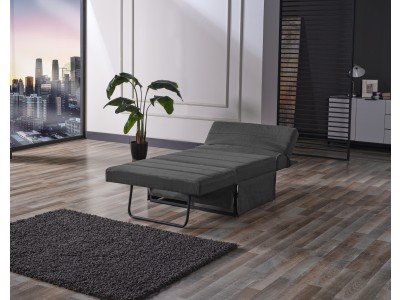 ТАБУРЕТКА ПУФ БЕД СИВА