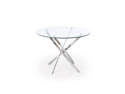 ТРП. МАСА РЕЈМОНД ХРОМ СТАКЛО