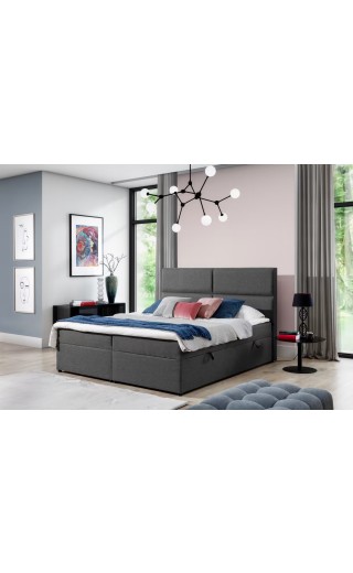 БОКСПРИНГ АМБЕР 165 СИВА