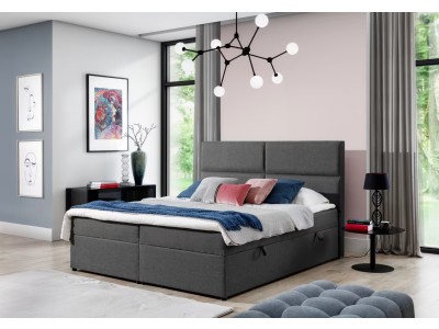 БОКСПРИНГ АМБЕР 165 СИВА