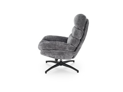 ФОТЕЛЈА ДАРИО СО ТАБУРЕТКА СИВА