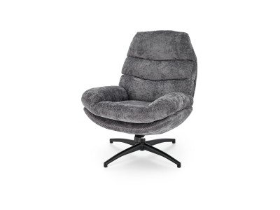 ФОТЕЛЈА ДАРИО СО ТАБУРЕТКА СИВА