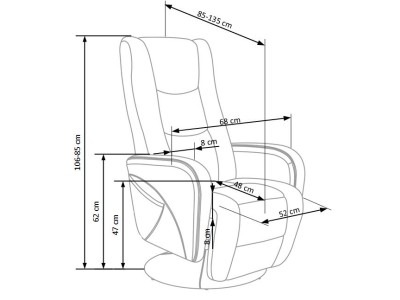 ФОТЕЛЈА РЕЛАКС ПУЛСАР ЦРНА
