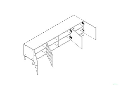 ТВ КОМОДА ХОЛИ 200 ДАБ