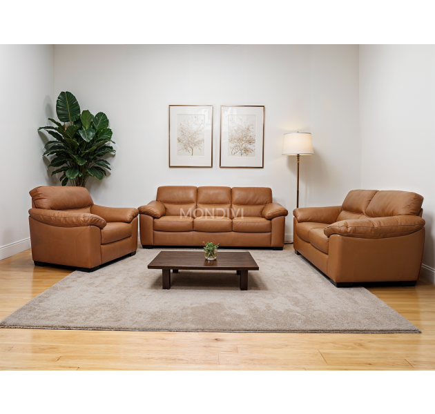 ТДФ НОВАРА З-326 КОЖА СВЕТЛО КАФЕНА