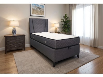 СЕТ СУДЕ ЛЕЖАЈ СО ДУШЕК 90Х190 СИВА