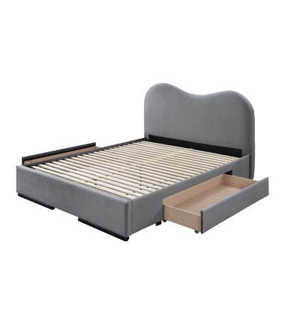 ЛЕЖАЈ АМБЕР Х 160 СИВА