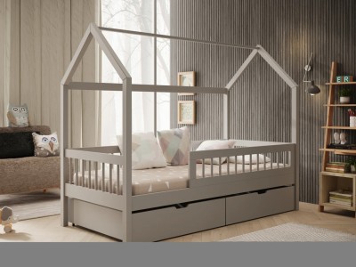 ДЕТСКИ КРЕВЕТ ГАЛИЦИЈА СО ДУШЕК СИВА