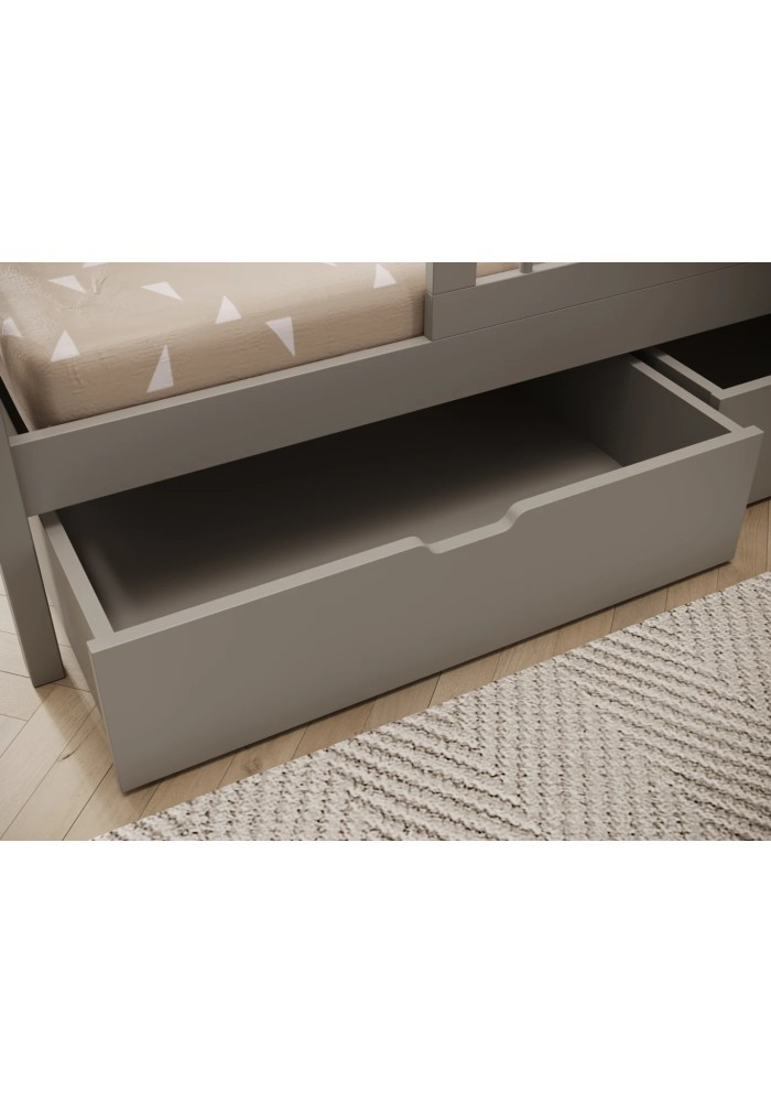 ДЕТСКИ КРЕВЕТ ГАЛИЦИЈА СО ДУШЕК СИВА