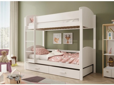 ДЕТСКИ КРЕВЕТ НА СПРАТ ЈОРИ СО ДУШЕК БЕЛА