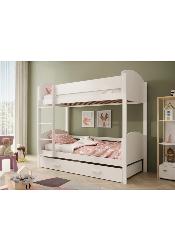 ДЕТСКИ КРЕВЕТ НА СПРАТ ЈОРИ СО ДУШЕК БЕЛА