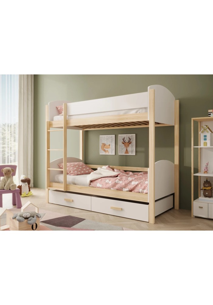ДЕТСКИ КРЕВЕТ НА СПРАТ ЈОРИ СО ДУШЕК БОР