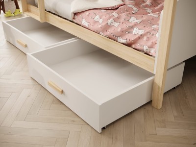 ДЕТСКИ КРЕВЕТ НА СПРАТ ЈОРИ СО ДУШЕК БОР