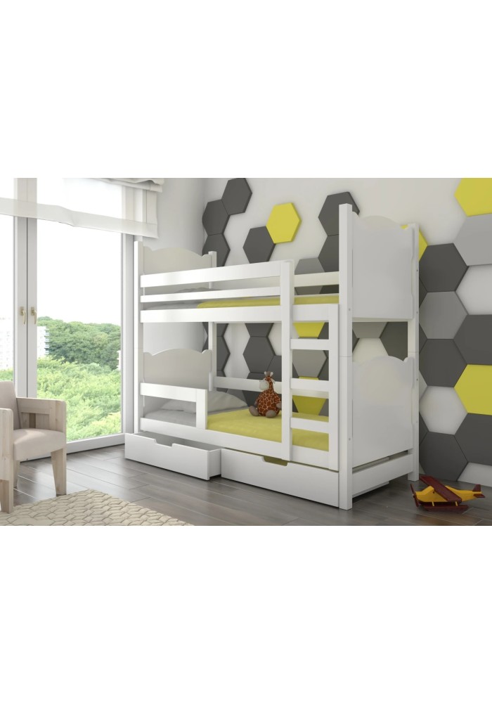 ДЕТСКИ КРЕВЕТ НА СПРАТ МАРАБА СО ДУШЕК БЕЛА