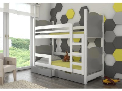 ДЕТСКИ КРЕВЕТ НА СПРАТ МАРАБА СО ДУШЕК СИВА