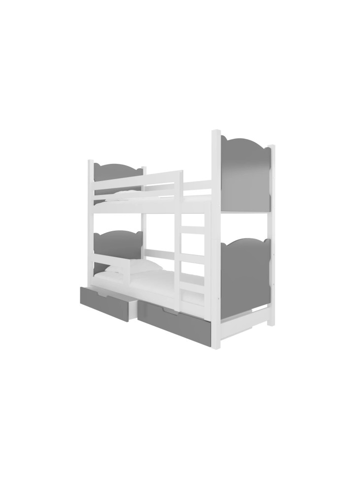 ДЕТСКИ КРЕВЕТ НА СПРАТ МАРАБА СО ДУШЕК СИВА