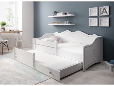 ДЕТСКИ КРЕВЕТ ЕМКА 2 СО ДУШЕК СИВА