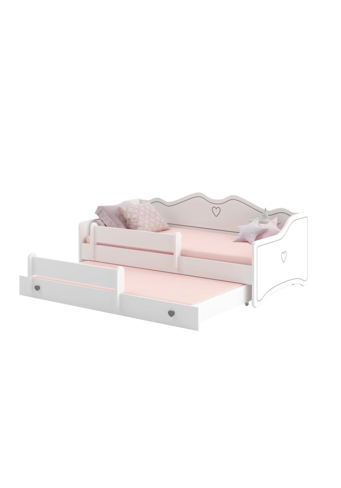 ДЕТСКИ КРЕВЕТ ЕМКА 2 СО ДУШЕК СИВА