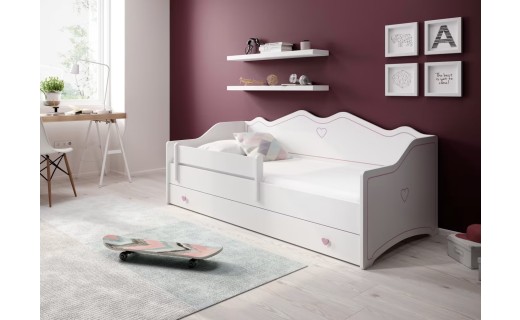 ДЕТСКИ КРЕВЕТ ЕМКА СО ДУШЕК РОЗЕВА