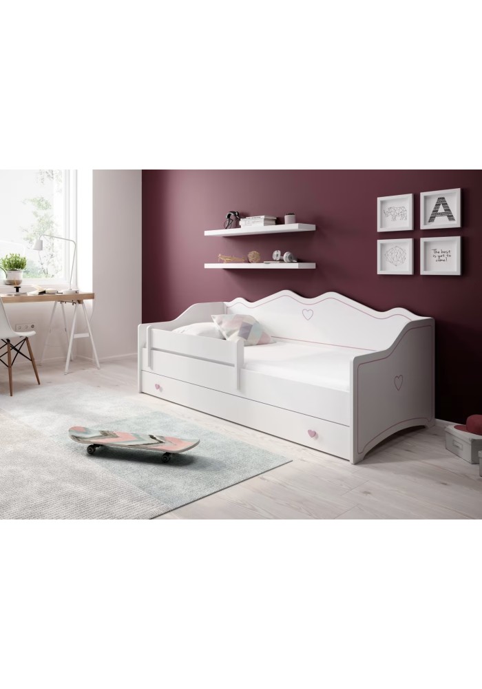 ДЕТСКИ КРЕВЕТ ЕМКА СО ДУШЕК РОЗЕВА